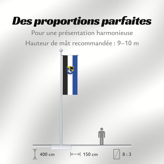 Proportions du drapeau : Maitenbeth (Inn-Salzach)