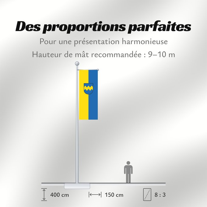 Proportions du drapeau : Pfaffenhofen a.d.Ilm, St (Oberbayerns Städte)