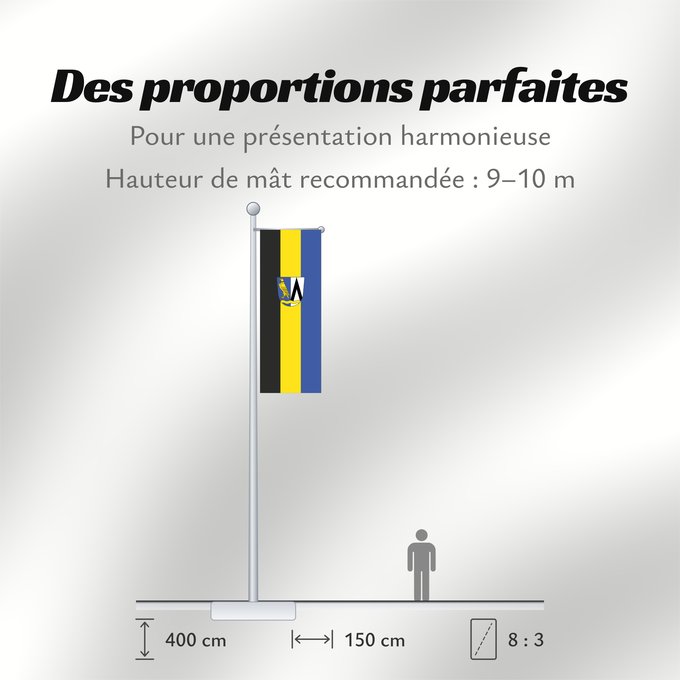 Proportions du drapeau : Feldkirchen-Westerham (Chiemsee-Alpenland)