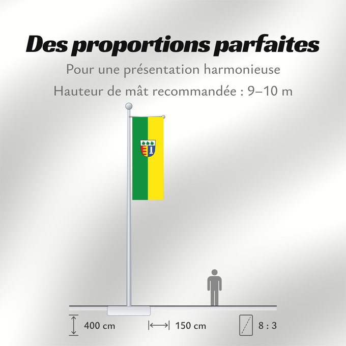 Proportions du drapeau : Schechen (Chiemsee-Alpenland)