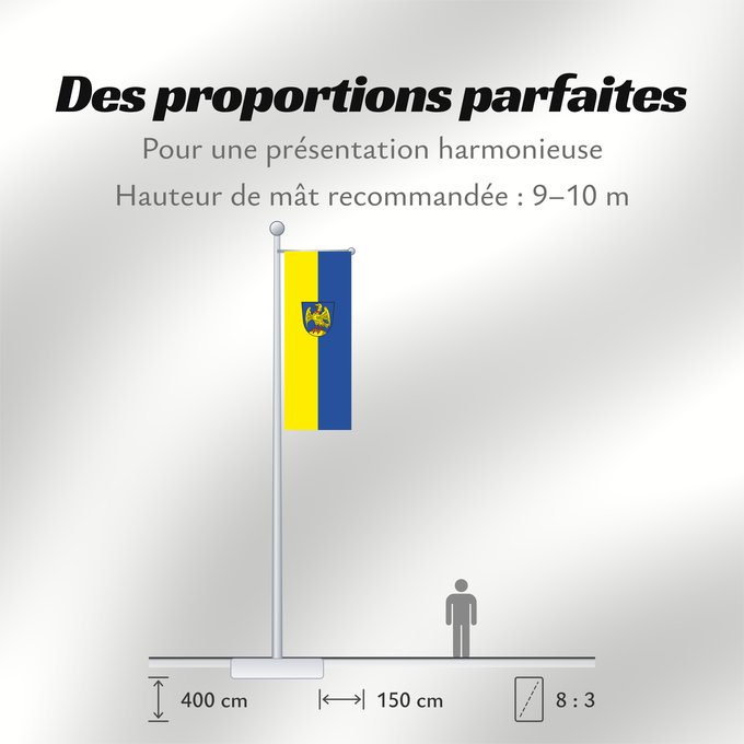 Proportions du drapeau : Oberaudorf (Chiemsee-Alpenland)