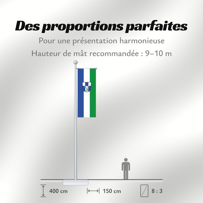 Proportions du drapeau : Burggen (Pfaffenwinkel)