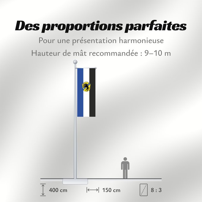 Proportions du drapeau : Eberfing (Pfaffenwinkel)