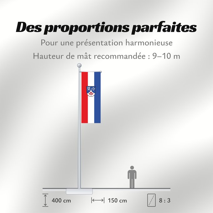 Proportions du drapeau : Grattersdorf (Bayerischer Wald)