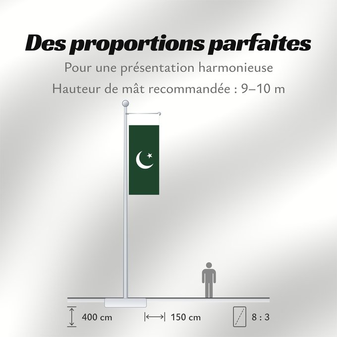 Proportions du drapeau : Pakistan	 Pakistan	Pakistán	Paquistão	علم باكستان	পাকিস্তানের জাতীয় পতাকা	পাকিস্তানর ফিরালহান	Pakistano	पाकिस्तान का ध्वज	ପାକିସ୍ତାନୀ ଝଣ୍ଡା	ਪਾਕਿਸਤਾਨ ਦਾ ਕੌਮੀ ਝੰਡਾ	د پاکستان بيرغ	Флаг Пакистана	Pakistana	பாக்கித்தான் கொடி	Прапор Пакистану	پاکستان کا پرچم
