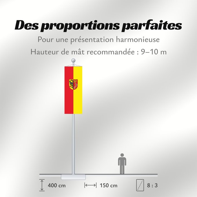 Proportions du drapeau : Biberach (Kreis)