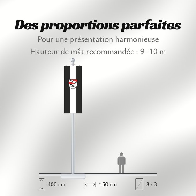 Proportions du drapeau : Pfaffenhofen a.d.Glonn (Münchener Umland)