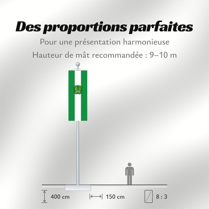 Proportions du drapeau : Kirchseeon, M (Ebersberger Grünes Land)