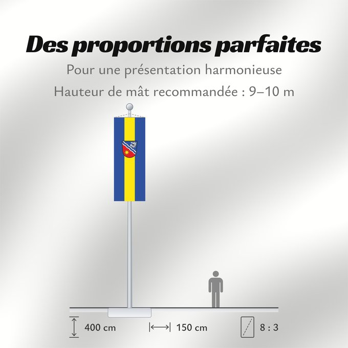 Proportions du drapeau : Egenhofen (Münchener Umland)