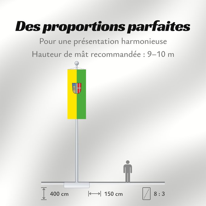 Proportions du drapeau : Schweitenkirchen (Oberbayerns Städte)