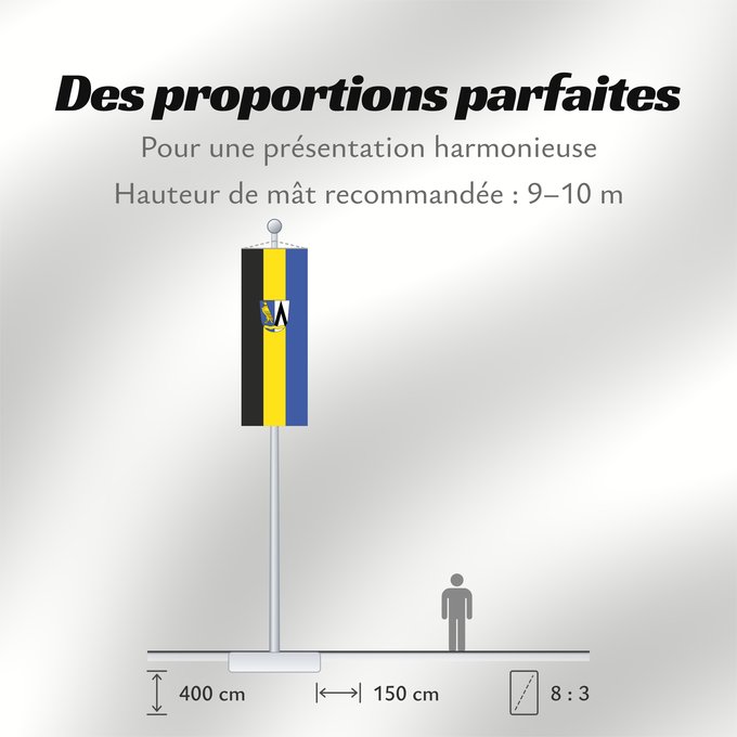 Proportions du drapeau : Feldkirchen-Westerham (Chiemsee-Alpenland)