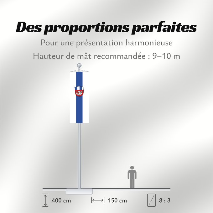 Proportions du drapeau : Frasdorf (Chiemsee-Alpenland)