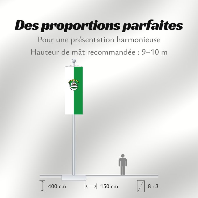 Proportions du drapeau : Stephanskirchen (Chiemsee-Alpenland)