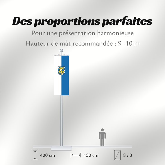 Proportions du drapeau : Starnberg (Kreis)