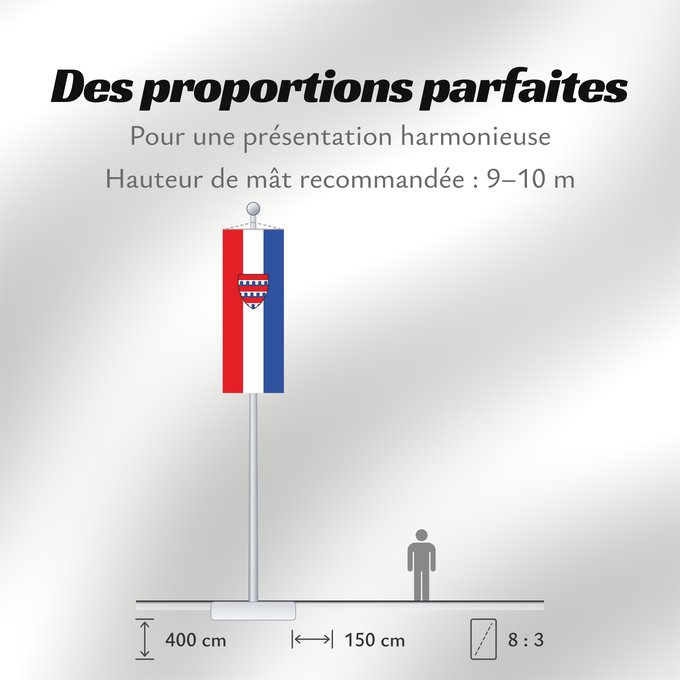 Proportions du drapeau : Schnaitsee (Chiemgau)