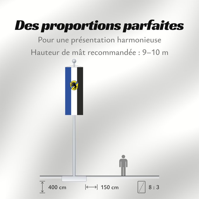 Proportions du drapeau : Eberfing (Pfaffenwinkel)