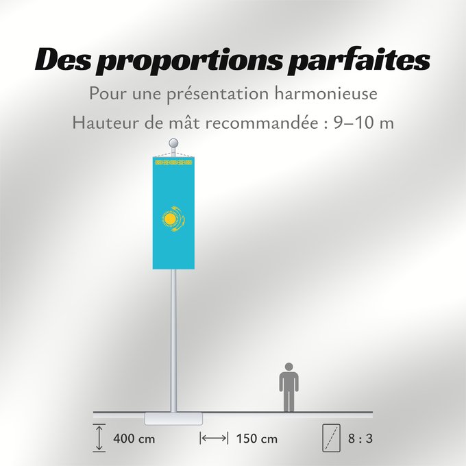 Proportions du drapeau : Kazakhstan	Kazajistán	Kasachstan	Repubblica del Kazakistan	Kazachstan	Qazaxıstan Respublikasının	Сцяг Казахстана	Национално знаме на Казахстан	কাজাখস্তানের জাতীয় পতাকা	Banniel br Kazakstan	Kazahstana	Kazachstánu	Казахстан Республикин ялавӗ	Kazaĥio	Ղազախս