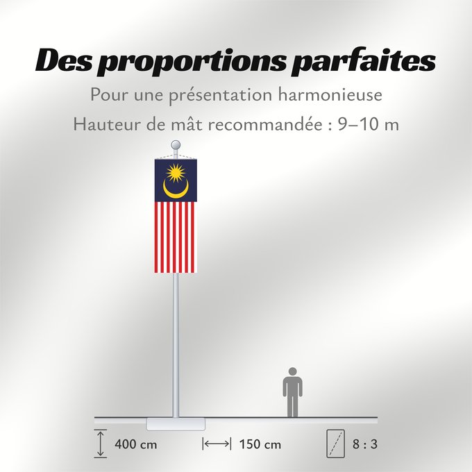 Proportions du drapeau : Malaysia	Malaysia – Jalur Gemilang  Stripes of Glory	Malaisie	Malasia	علم ماليزيا	Malaysia / بنديرا مليسيا	Malajzio	Malaisia lipp	Watawat ng Malaysia	​Mâ-lòi-sî-â koet-khì	馬来西亜の国旗	ទង់ជាតិម៉ាឡេស៊ី	Malaysi	ທຸງຊາດມາເລເຊຍ	​馬來西亞之國旗	Malaysia – Jalur Gemilang / 