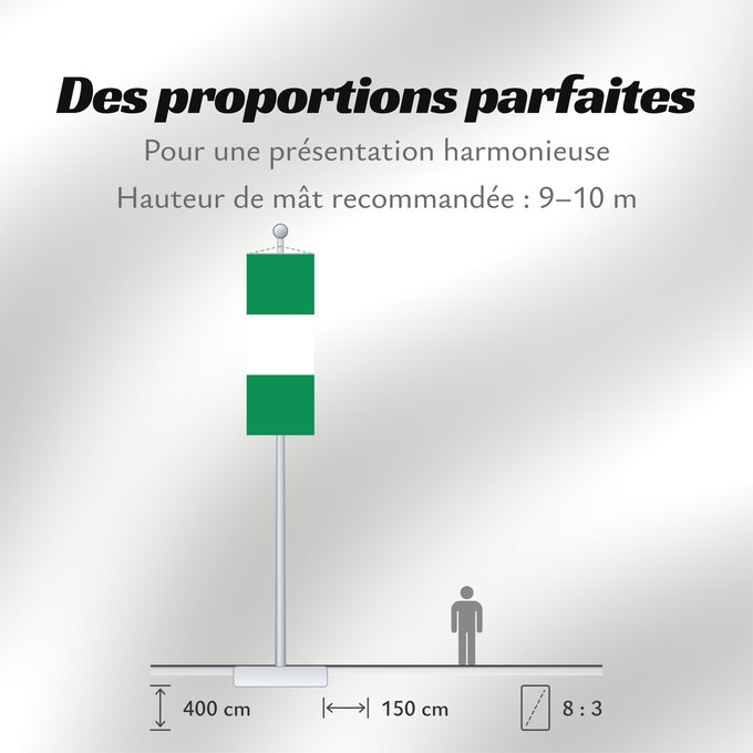 Proportions du drapeau : Nigeria	Nigéria	علم نيجيريا	Niĝerio	Okoloto nke Naigeria	Nijeri	Nigerije	Државна застава Нигерије	Àsìá ilẹ́ Naijiria