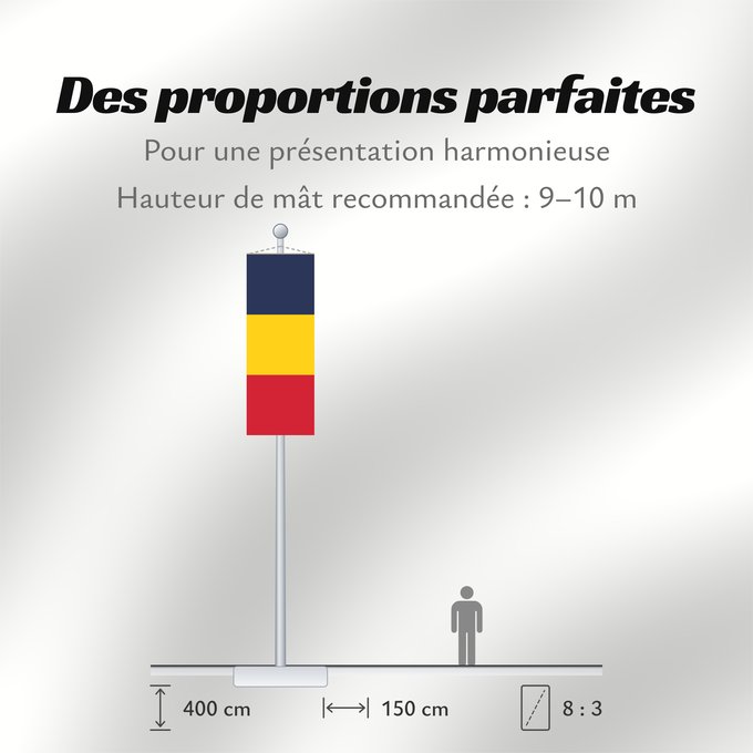 Proportions du drapeau : Chad	National du Tchad	Chad. Proporción 2 3	Tschad	Ciad	Tsjaad	علم تشاد	Ĉado	Ciadului	Čada	Tchads
