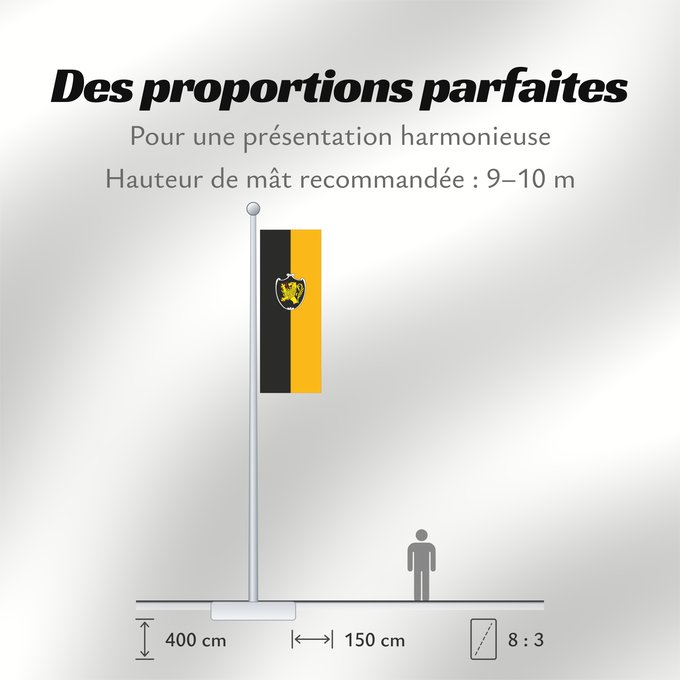 Proportions du drapeau : Bad Tölz, St (Tölzer Land)