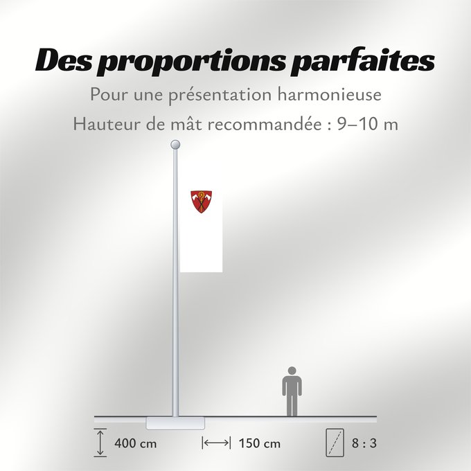 Proportions du drapeau : Beilngries, St (Naturpark Altmühltal)