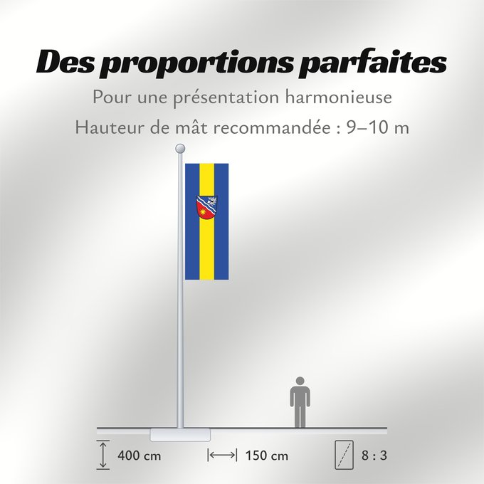 Proportions du drapeau : Egenhofen (Münchener Umland)