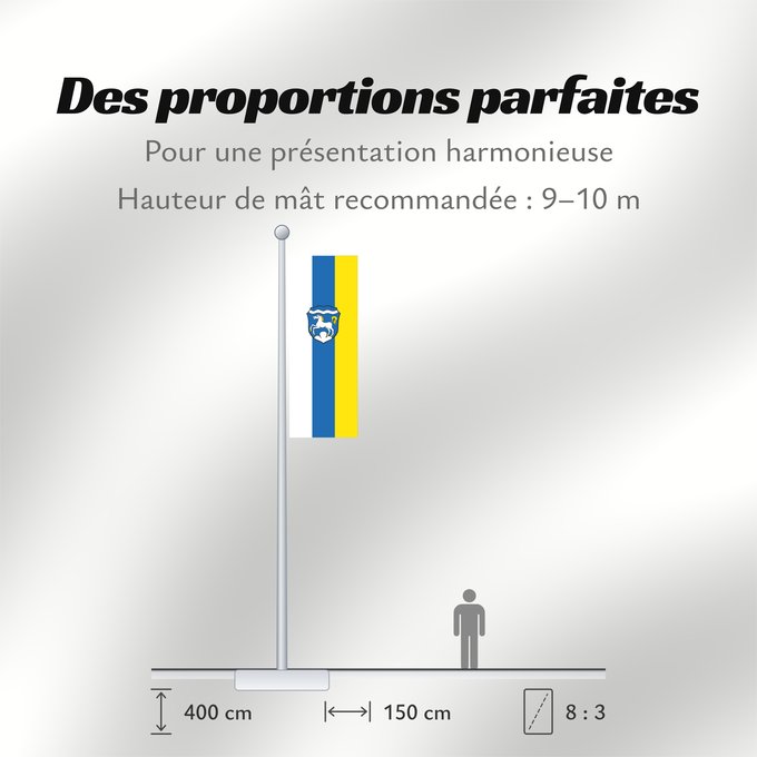 Proportions du drapeau : Windach (Ammersee-Lech)