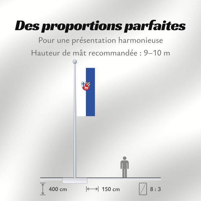 Proportions du drapeau : Kirchdorf (Inn-Salzach)