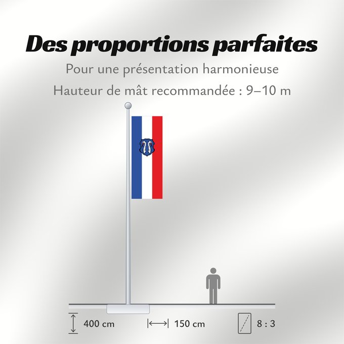 Proportions du drapeau : Reichertshofen, M (Oberbayerns Städte)