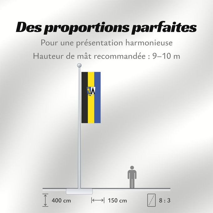Proportions du drapeau : Feldkirchen-Westerham (Chiemsee-Alpenland)