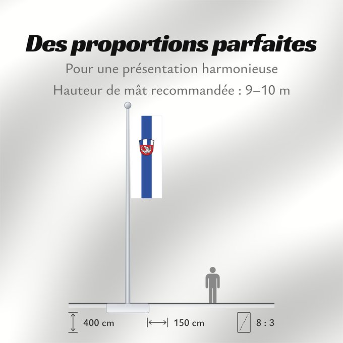 Proportions du drapeau : Frasdorf (Chiemsee-Alpenland)