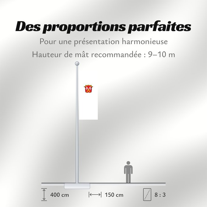 Proportions du drapeau : Neubeuern, M (Chiemsee-Alpenland)