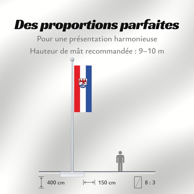 Proportions du drapeau : Huglfing (Pfaffenwinkel)