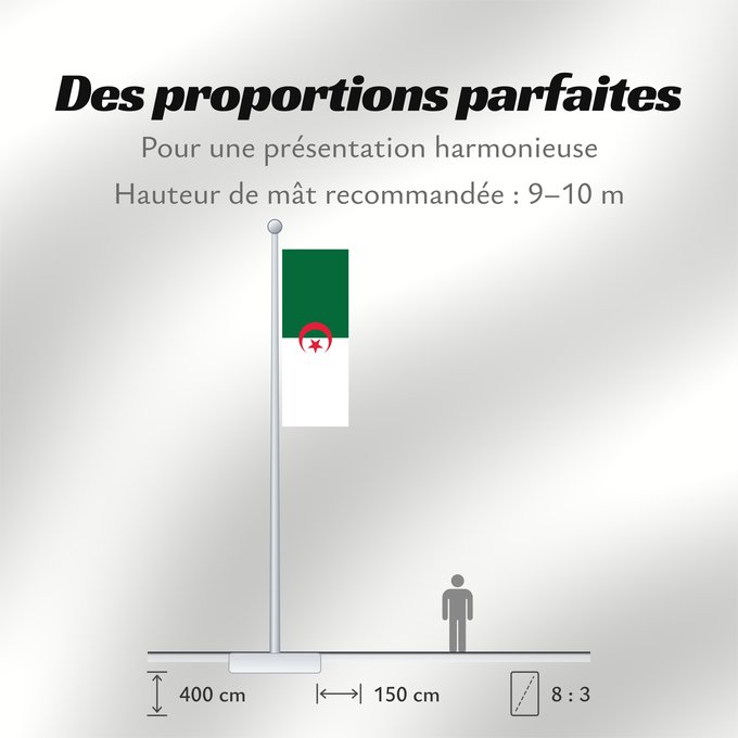 Proportions du drapeau : Algeria	L Algérie	Argelia	Algerien	Dell Algeria	Algerije	Argélia	Algierii	Vo Algérie	علم الجزائر	Σημαία της Αλγερίας	Alĝerio	Algerian	דגל אלג יריה	Algéria	Aljazair	アルジェリアの国旗	Asenǧaq n Dzayer	알제리의 국기	Drapèu d Argeria	Флаг Алжира	Alžirije	Algeriets	ⴰⵏⴰⵢ ⴰⴷⵣ