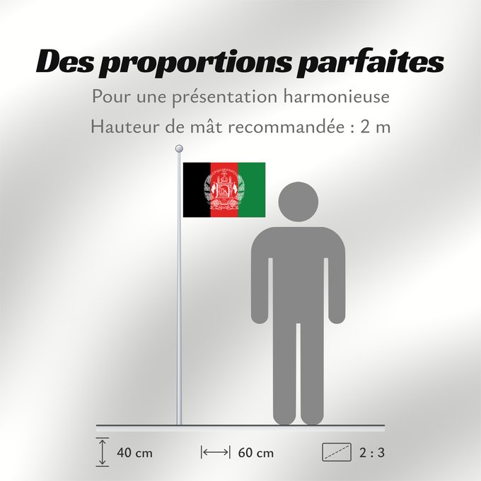 Proportions du drapeau : Afghanistan  2013–2021	Islamic Republic of Afghanistan	République Islamique d Afghanistan	República Islámica de Afganistán	Islamischen Republik Afghanistan	Afghanistan	República Islâmica do Afeganistão	Afganistanu	علم أفغانستان	Afganistana	ئاڵای ئەفغانستا