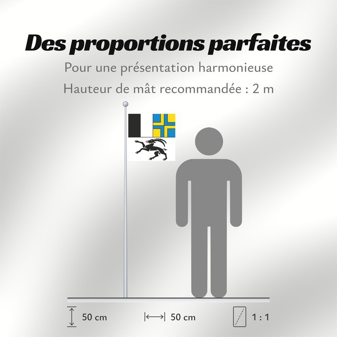 Proportions du drapeau : Graubünden (de), Grigioni (it)