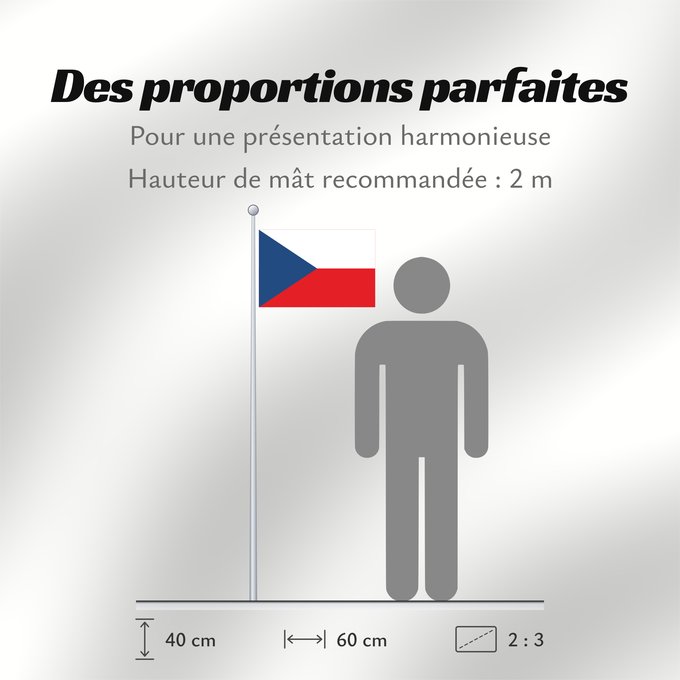 Proportions du drapeau : Czech Republic	Czechia (Czech Republic)	République tchèque	República Checa	Tschechischen Republik	Repubblica Ceca	Tsjechië	Chéquia	Czech	علم جمهورية التشيك	Сцяг Чэхіі / Sciag Čechii	Сьцяг Чэхіі / Ściag Čechii	Национално знаме на Чешката република	České re