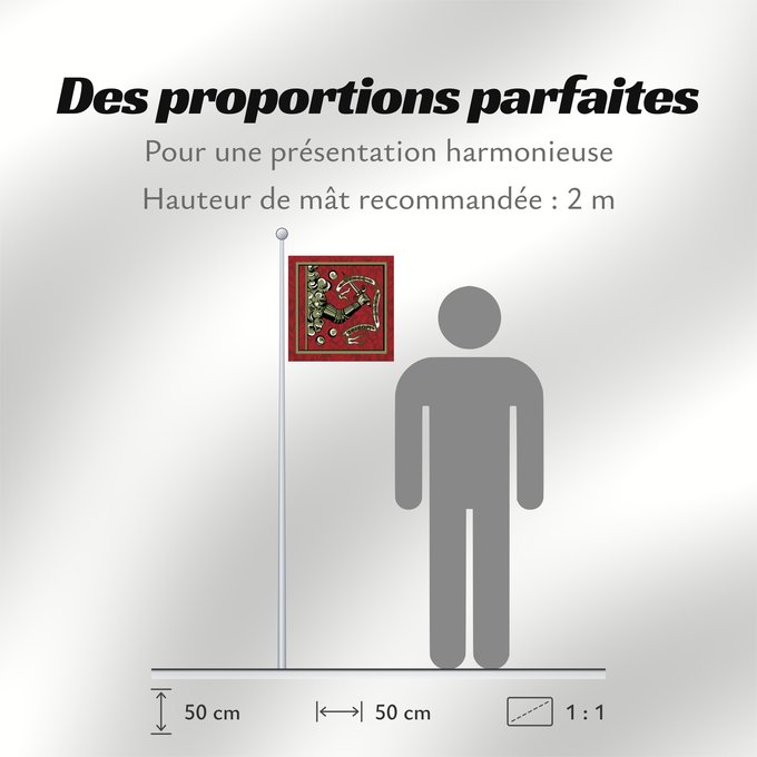 Proportions du drapeau : Bedford