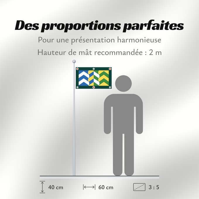 Proportions du drapeau : Cumbria