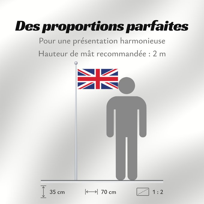 Proportions du drapeau : Northern Ireland