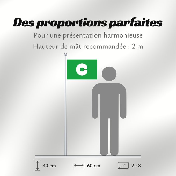 Proportions du drapeau : Kumamoto