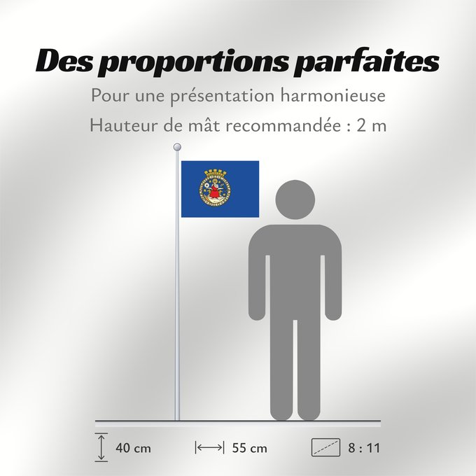Proportions du drapeau : Oslo