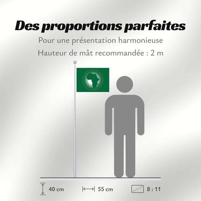 Proportions du drapeau : African Union