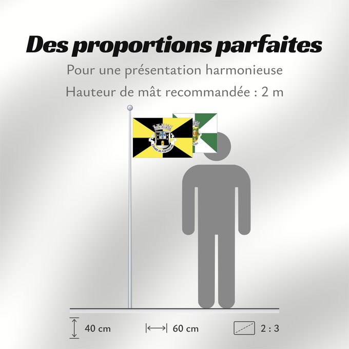 Proportions du drapeau : Portalegre