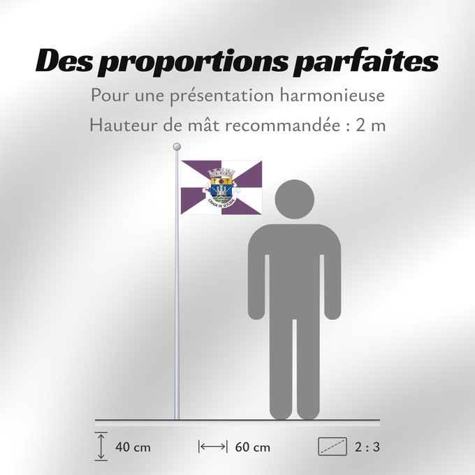 Proportions du drapeau : Setúbal