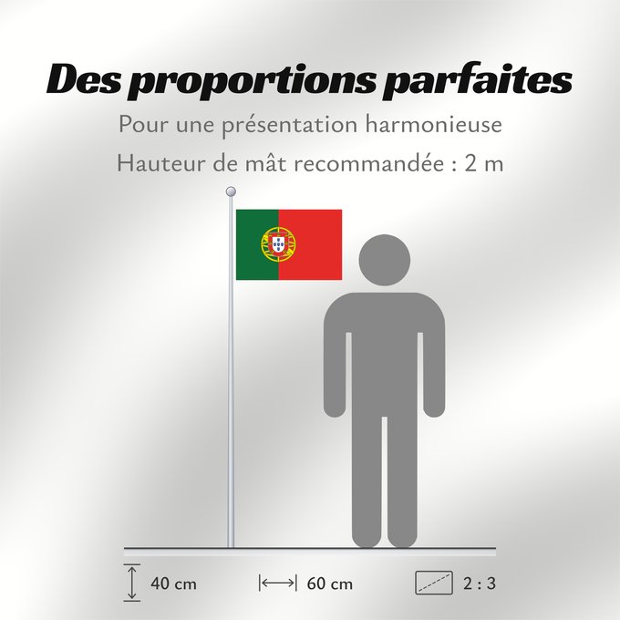 Proportions du drapeau : Portugal Portugals Portogallo A bandeira nacional de Portugal Portugalii علم البرتغال Сцяг Партугаліі Banniel broadel Portugal Portugala პორტუგალიის დროშა Прапор Португалії