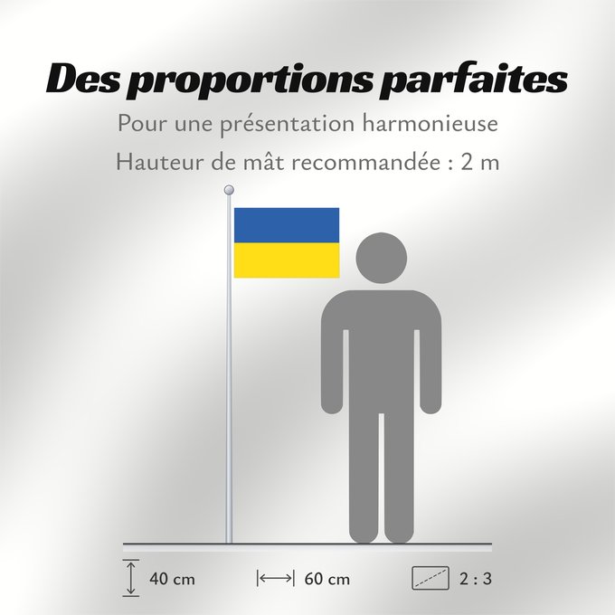 Proportions du drapeau : Ukraine L Ukraine Ucrania Dell Ucraina Oekraïne Ucrânia Ukrainy علم أوكرانيا Ukrayna bayrağı / Ukrayna бајрағы Сцяг Украіны Сьцяг Украіны Знаме на Украйна Ukraina Украина байрагъы Ukrajiny Оукра́ины зна́мѧ Σημαία της Ουκρανίας Ukrainio Ukrainan Ukraina ba