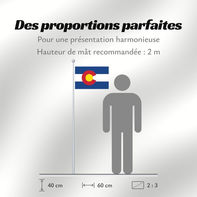 Proportions du drapeau : Colorado	Colorado designed by Andrew Carlisle Carson	ᎧᎶᏩᏓ ᎦᏓᏘ	Ka hae Kololako	Colorati	Dibé nitsa hahoodzo bidah naatʼaʼí	Флаг Колорадо	Američke savezne države Kolorado