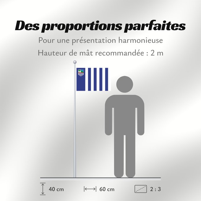 Proportions du drapeau : Rivera Department	Rivera